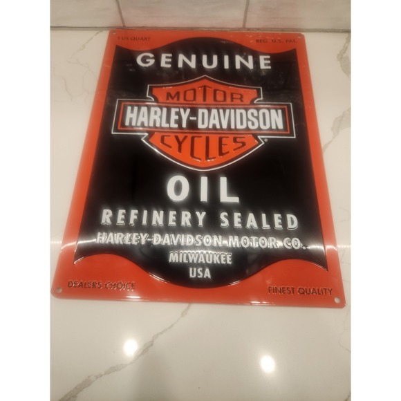 Harley Davidson Metal Tin Sign Logo Ande Rooney 17x13" Mancave Motorcycle - Picture 4 of 9